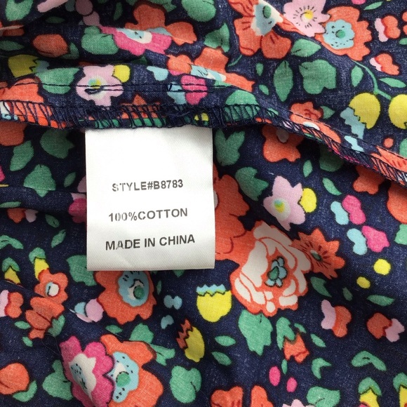 JODIFL Floral Blouse - Vibrant Multicolor Floral Blouse - Picture 8 of 12